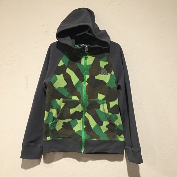 north face camo fleece hoodie
